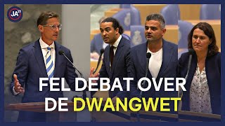 quotEr gaan ENORME problemen ontstaanquot  Eerdmans VS Links in debat dwangwet [upl. by Lodmilla]