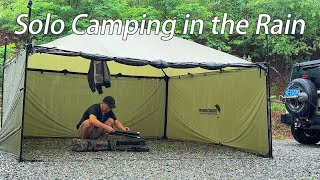 Camping in the RainSolo Camping camping relaxing asmr [upl. by Chapen]