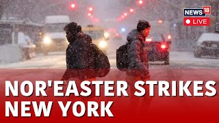 Nor Easter In New York LIVE  Noreaster Expected to Bring New York Citys Heaviest Snow  N18L [upl. by Philan]