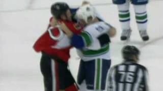 Rick Rypien vs Chris Neil Nov 11 2010 [upl. by Nivonod]