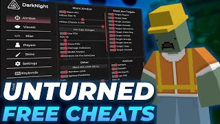 New Unturned cheat amd mod menu  Best hack for Unturned  Download 2024 [upl. by Hserus]