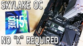 Skylake NonK CPU Overclocking with an i56500 [upl. by Hillari]