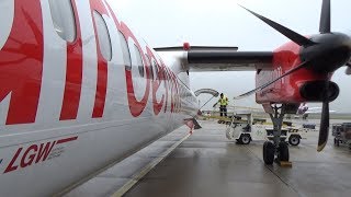 TripReport  Eurowings LGW  Dash 8 Q400  Dusseldorf  Zurich [upl. by Eicaj231]