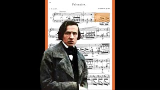 Chopin  Polonaise Op 53 quotHeroicquot  Animated Sheet Music [upl. by Conlin]