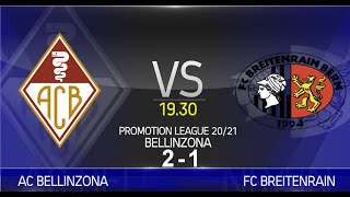 AC Bellinzona VS FC Breitenrain Promotion League 2021 [upl. by Anailuig]