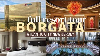 Borgata Atlantic City NJ full resort tour Pool room restaurants casino [upl. by Nylorak447]