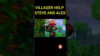 ALEX DIED VILLAGER HELP STEVE  MINECRAFT ANIMATION [upl. by Eardna725]