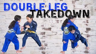 DOUBLE LEG TAKEDOWN BJJ  BEGINNER TECHNIQUE  AVIverse [upl. by Irina]