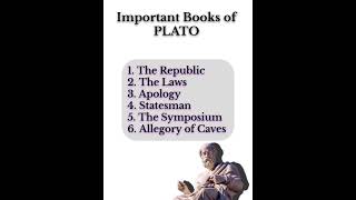 PLATO Important Work Plato all books  Western political thoughts 💭plato polscience shorts [upl. by Eciened]