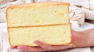 FLUFFY Vanilla Sponge Cake Recipe  The BEST Genoise Sponge Cake [upl. by Fenny]