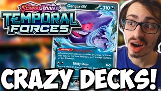 CRAZY Temporal Forces Decks Torterra ex Gouging Fire Feraligatr [upl. by Knick]