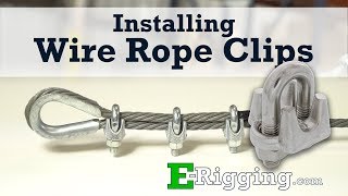 Installing Wire Rope Clips  The Right Way [upl. by Peacock443]