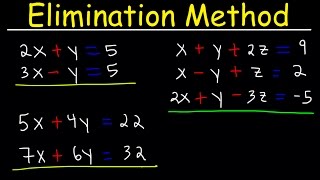 Elimination Method For Solving Systems of Linear Equations Using Addition and Multiplication Algebr [upl. by Foushee]