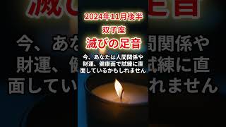 【双子座】2024年11月後半ふたご座、滅びの足音が迫る時双子座ふたご座 [upl. by Wager]