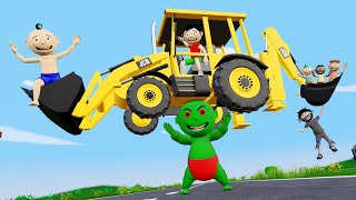 Pagal Bittu Sittu Aur Chirkut Wala Cartoon  Toy Jcb Wala Cartoon  Jcb Tractor  Gadi Wala Cartoon [upl. by Norb]