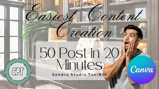 Faceless Digital Marketing Content How to Create 50 Post in 30 Minutes [upl. by Olfe]