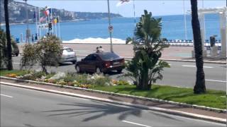 Tournage Le transporteur à Nice Promenade des Anglais [upl. by Pelmas]