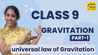 Gravitation Class 9 Science  CBSE  NCERT  Universal law of Gravitation [upl. by Vivie]