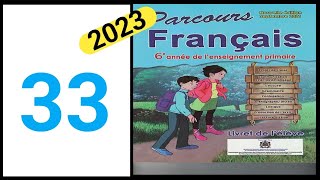 parcours français 6eme année primaire page 33 [upl. by Jairia231]