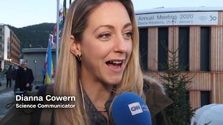 Interview with the Physics Girl aka Dianna Cowern in Davos Switzerland in January 2020 [upl. by Daveda578]