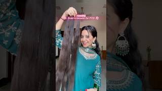 ₹115 me Nakli Baal🤫😍✅ braids meesho onlineshopping hairstyle hairtutorial hairextensions [upl. by Ahcsat409]