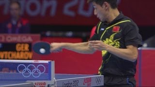 Zhang Wins Mens Table Tennis SemiFinal  London 2012 Olympics [upl. by Seumas]