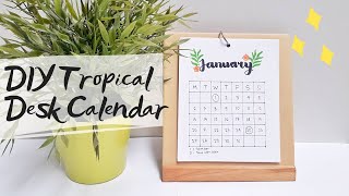 MONTHLY CALENDAR INDONESIA  Mini Desk Calendar with Stand  Shifahs [upl. by Donoghue]