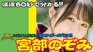 60秒でわかる 宮部のぞみ 仮面ライダーガヴ 2019ミス・ティーン・ジャパン 甘根幸果 [upl. by Tahmosh]