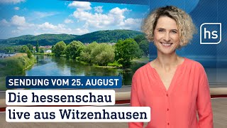 Die hessenschau live aus Witzenhausen  hessenschau vom 25082023 [upl. by Anircam417]