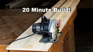 Make This Circular Saw Track Saw GuideWith a Circular Saw [upl. by Ecined]