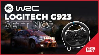 EA Sports WRC Logitech G923 BEST Wheel Settings [upl. by Pilihp203]