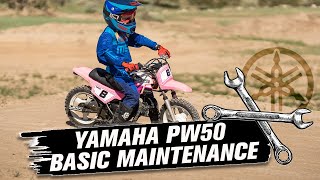 Yamaha PW50  A Complete Guide to Basic Maintenance [upl. by Nod721]