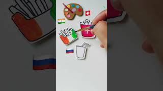 🇮🇳🇨🇭🇷🇺 Jana Gana Mana  Independence Day Drawing Republic Day shorts flagdrawing art [upl. by Geraud59]