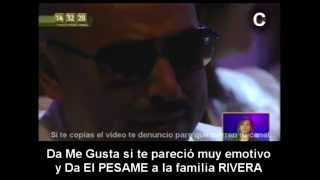 Lupillo rivera destrosado Canta Yo te extrañare  Funeral Jenni Rivera 19 122012 [upl. by Oaht]