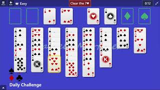 Microsoft Solitaire Collection  FreeCell Easy  March 23 2015  Daily Challenges [upl. by Yrmac]