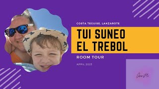 Tui Suneo El Trebol Hotel Costa Teguise Lanzarote Room Tour April 2023 [upl. by Atarman371]