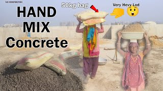 How to mix good quality concrete without a machine [upl. by Amhser]