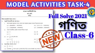 Class6 math গণিত Model Activity Task part4 NEW Full Solve WBBSE Educational Activities Bengali [upl. by Mor]