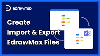 Create Import and Export Files in EdrawMax [upl. by Zednanref]