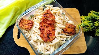 BETTER THAN RESTAURANT Pasta in creamy Sauce  Creamy and Cheesy Pasta with chicken steak [upl. by Salene]