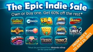 Epic Indie Sale Wii U eShop  Trailer 2015 [upl. by Anoyk]