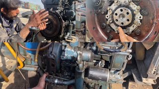 Kubota Tractor Engine main seal Change [upl. by Luing978]