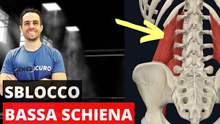 Dolore BASSA SCHIENA sciogli questa CONTRATTURA e migliorerà subito [upl. by Atteragram]