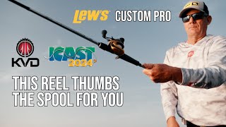 SNEAK PEAK Lews Custom Pro Baitcast Reel  ICAST 2024 Kevin VanDam [upl. by Nahtahoj]