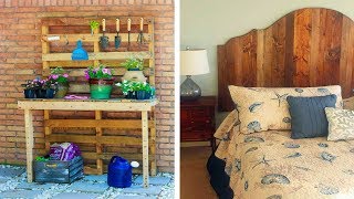 25 Amazing DIY Pallet Wood Projects [upl. by Inama]