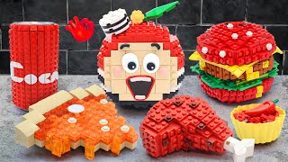 LEGO Prison Food Challenge  Cooking Pizza In Jail  Lego Fast Food Stop Motion ASMR [upl. by Goto]