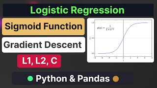 Master Data Science  Logistic Regression With Math Intuition  Optimization  Code Implementation [upl. by Fidele199]