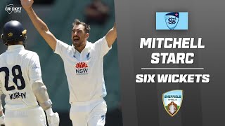 Starc tunes up for Test summer with super six for Blues  Sheffield Shield 202425 [upl. by Eissehc]