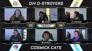 DCRL S5 LAN DAY 1  DIV D  COSMIC CATS vs DIV DSTROYERS Part 2 [upl. by Aisyram108]