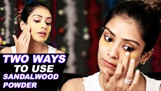 Two Ways To Use Sandalwood Powder Glowing amp Clear Skin  Sandalwood Powder  Natural Home Remedies [upl. by Vowel]